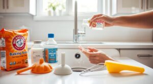 Passo a Passo para Desentupir Pia com Produtos Caseiros